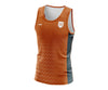 Custom Singlet Orange & Grey Zig Zags